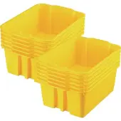 Classroom Stacking Bins 12 bins Color Yellow by Really Good Stuff LLC