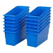 Durable Book And Binder Holders 12 pack Color Blue by Really Good Stuff LLC