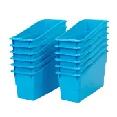 Durable Book And Binder Holders 12 pack Color Blue Neon by Really Good Stuff LLC