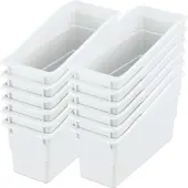 Durable Book And Binder Holders 12 pack Color White by Really Good Stuff LLC