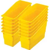 Durable Book And Binder Holders 12 pack Color Yellow by Really Good Stuff LLC