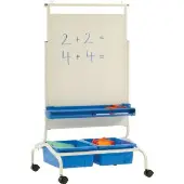 Deluxe Chart Stand 1 easel 2 tubs by Copernicus Educational Products