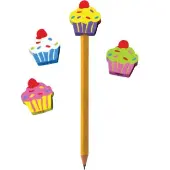 Cupcake Pencil Topper Erasers 12 erasers by Really Good Stuff LLC