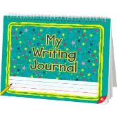 Deluxe Spiral Landscape Writing Journals Teal Star Cover 112 Pages by Really Good Stuff LLC