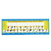 Zaner Bloser Kindergarten Two Sided Cardstock Desktop Helpers with Testing Inserts Set Of 12 by Really Good Stuff LLC