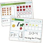 Solving Problems Two Sided Dry Erase Boards Set 6 Boards by Really Good Stuff LLC