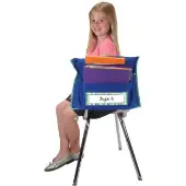 Store More Dual Storage Deep Pocket Chair Pockets 6 Pack Blue Green by Really Good Stuff LLC