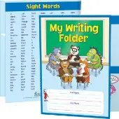 My Writing Tri Fold 3 Pocket Student Folders Set of 12 by Really Good Stuff LLC