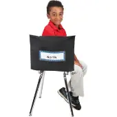 Store More Deep Pocket Chair Pockets 6 Pack Black by Really Good Stuff LLC