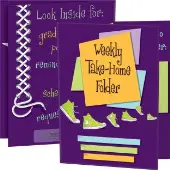 Weekly Take Home Tri Fold 3 Pocket Folders 12 folders by Really Good Stuff LLC