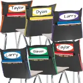 Store More Black Grouping Chair Pockets Set Of 6 by Really Good Stuff LLC