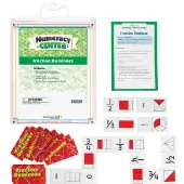 Fraction Dominoes Numeracy Center \w Bag Grab & Go Learning Pack Improve Fraction Recognition \w This Fun Dominoes Game Grades 1 2