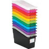 Durable Book And Binder Holders 12 Pack Rainbow by Really Good Stuff LLC