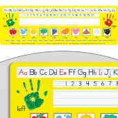 Zaner Bloser Print Self Adhesive Vinyl Desktop Helpers Set Of 24 by Really Good Stuff LLC