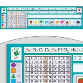 Zaner Bloser 100 Grid Self Adhesive Vinyl Desktop Helpers Set Of 24 by Really Good Stuff LLC