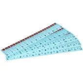 Marked Measurement Rulers Eighths 6 rulers by Really Good Stuff LLC