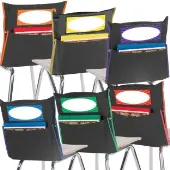 Grouping Chair Pockets Black 12 Pack 6 Group Colors by Really Good Stuff LLC