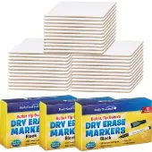 9 X 6 Mini Magnetic Dry Erase Boards With Markers Set Of 36 by Really Good Stuff LLC