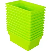 All Purpose Bins Set of 12 Color Green Neon by Really Good Stuff LLC