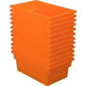 All Purpose Bins Set of 12 Color Orange by Really Good Stuff LLC