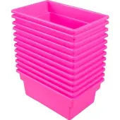 All Purpose Bins Set of 12 Color Pink Neon by Really Good Stuff LLC