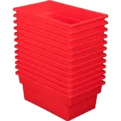 All Purpose Bins Set of 12 Color Red by Really Good Stuff LLC