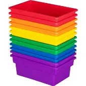 All Purpose Bins Set Of 12 6 Colors by Really Good Stuff LLC