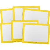 Dry Erase Boards Set Of 6 Single Color Yellow by Really Good Stuff LLC