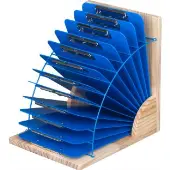 Clipboard Stand With 12 Single Color Clipboards 1 stand 12 Clipboards Color Blue by Really Good Stuff LLC