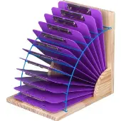 Clipboard Stand With 12 Single Color Clipboards 1 stand 12 Clipboards Color Purple by Really Good Stuff LLC