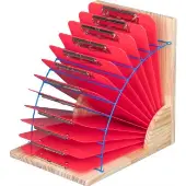 Clipboard Stand With 12 Single Color Clipboards 1 stand 12 Clipboards Color Red by Really Good Stuff LLC