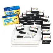9 X 6 Mini Magnetic Dry Erase Boards Set Of 24 Boards 24 Markers and 24 Erasers by Really Good Stuff LLC