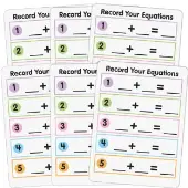 Math Facts Dry Erase Boards Addition And Subtraction Set Of 6 by Really Good Stuff LLC