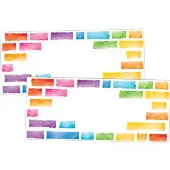 EZ Stick Nameplates Rainbow Building Blocks 24 nameplates by Really Good Stuff LLC