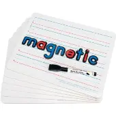 12 X 9 Two Sided Magnetic Primary Lined Dry Erase Boards Set Of 6 by Really Good Stuff LLC