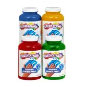Paraben Free Washable Fingerpaint 4 Colors 16 fl oz each by Colorations
