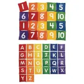 Numbers and Letters Bean Bag Set of 46 by Excellerations