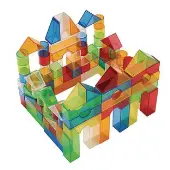 STEM Translucent Light Blocks Set of 100 in a Bin by Excellerations