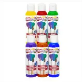 Paraben Free Liquid Watercolor Paint Rainbow Pack 4 oz Set of 6 by Colorations
