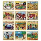 In My Community Puzzles Set of 12 by Excellerations