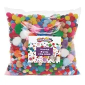 Big Bag of Pom Poms 1 lb Value Pack by Colorations