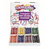 Non Roll Dry Erase Crayon Classroom Value Pack Set of 96 by Colorations
