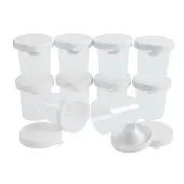 No Spill White Lid Paint Cups Set of 10 by Colorations