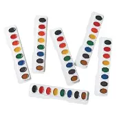 Regular Best Value Watercolor Paints Set of 6 Refills 8 Colors ea by Colorations
