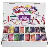 Large Crayons 16 Colors Value Pack Set of 400 by Colorations