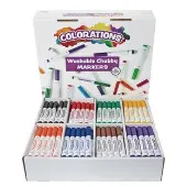 Washable Chubby Markers Classroom Value Pack Set of 200 by Colorations
