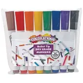Dry Erase Bullet Tip Markers Set of 8 by Colorations