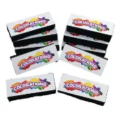 Dust Lite Dual Use Dry Erase Chalkboard Eraser Set of 10 by Colorations