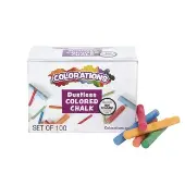Dust Lite Colored Dustlite Chalk 100 Pieces by Colorations
