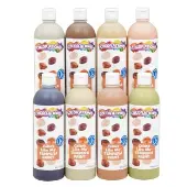 Colors Like Me Paraben Free Washable Tempera Paint Set of 8 by Colorations